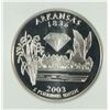 Image 2 : 2003-S SILVER PROOF STATEHOOD QUARTER (AR) NGC PF-70 !!! ULTRA CAMEO