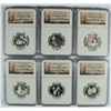 Image 1 : SET OF 2009 SILVER PROOF US TREATORY QUARTERS NGC PF-69 UC