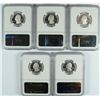 Image 2 : SET OF 2012 SILVER PROOF NATIONAL PARK QUARTERS NGC PF-69 UC