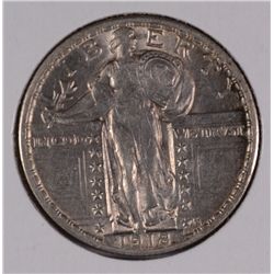 1918 STANDING LIBERTY QUARTER AU