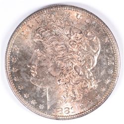 1881-S MORGAN DOLLAR MS-63 COLOR OBVERSE