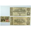 Image 1 : CURRENCY LOT: 1874 10 CENT FRACTIONAL, VG,  $5.00 & $10.00  1873 CONFEDERATE