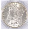 Image 1 : 1887 MORGAN SILVER DOLLAR, MS-64 WHITE