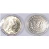 Image 2 : 1878  7F MORGAN DOLLAR, XF+ & 1923 PEACE DOLLAR, MS-64