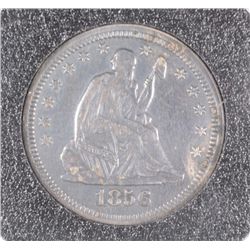 1856 SEATED QUARTER, XF  few minor marks