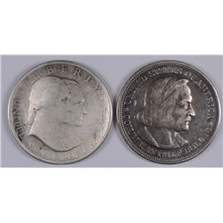 1893 COLUMBIAN & 1926 SESQUICENTENNIAL COMMEMORATIVE HALF DOLLARS