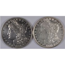 1884-O & 1896 MORGAN DOLLARS AU/BU CLEANED