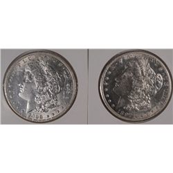 1898 & 1897-S MORGAN DOLLARS AU/BU
