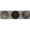 Image 1 : 3 CIRCULATED MORGAN DOLLARS 1921-D, 1886, 1921-S