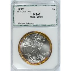 1999 AMERICAN SILVER EAGLE PCI MS-67