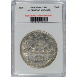 1936 CANADA DOLLAR XF