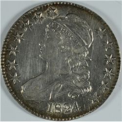 1824 BUST HALF DOLLAR MS-63