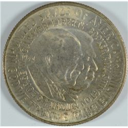 1954-S WASHINGTON/CARVER COMMEN HALF DOLLAR CH BU