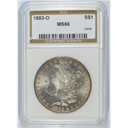 1883-O MORGAN DOLLAR NGS MS-66
