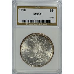 1898 MORGAN DOLLAR NGS MS-66