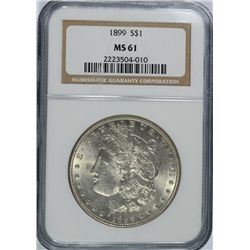 1899 MORGAN DOLLAR NGC MS-61