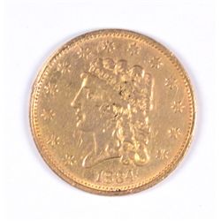 1834 $2.50 CLASSIC HEAD GOLD, AU