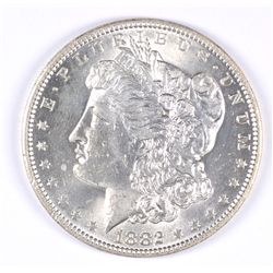 1882-O MORGAN SILVER DOLLAR, MS-63