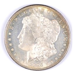 1886-S MORGAN SILVER DOLLAR, MS-64