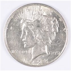 1923-D PEACE DOLLAR, AU/BU