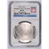 Image 1 : 2014 BASEBALL HALL OF FAME SILVER DOLLAR, NGC MS-70!  WOW!!