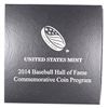 Image 7 : 2014 BASEBALL HALL OF FAME SILVER DOLLAR, NGC MS-70!  WOW!!