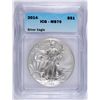 Image 1 : 2014 AMERICAN SILVER EAGLE, ICG MS-70!   PREFECT!