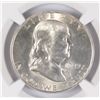 Image 2 : 1949-D FRANKLIN HALF DOLLAR, NGC MS-64  FBL  RARE!!