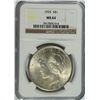 Image 1 : 1925 PEACE DOLLAR NGC MS-64