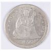 Image 1 : 1876-CC SEATED LIBERTY QUARTER, FINE