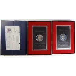 ( 3 ) 1971 PROOF 40% SILVER EISENHOWER DOLLARS IN ORIGINAL PACKAGING