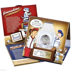 2014 BASEBALL HALF DOLLAR CURVED COIN, UNCIRCULATED YOUNG COLLECTORS SET