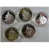Image 1 : ( 5 ) 1982 PROOF WASHINGTON COMMEMORATIVE 90% SILVER HALF DOLLARS