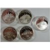 Image 2 : ( 5 ) 1982 PROOF WASHINGTON COMMEMORATIVE 90% SILVER HALF DOLLARS