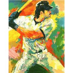 Double Signed Mike Piazza LeRoy Neiman LE Art Print
