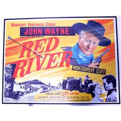 Vintage 1948 John Wayne Red River Movie Poster Film Ad