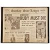 Image 1 : "Ruby Must Die" Sunday Star-Ledger Newspaper Headline