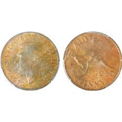 1950 (P) Australian KGVI Penny - PCGS MS 63 BN