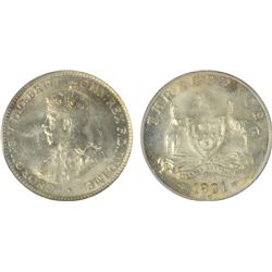 1921-M Australian KGV Threepence PCGS MS 64