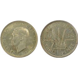 1938 Australian KGVI Threepence PCGS MS 64