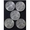 Image 1 : 1958 , 1959, 1961, 1962 & 1963 Florins Choice Unc