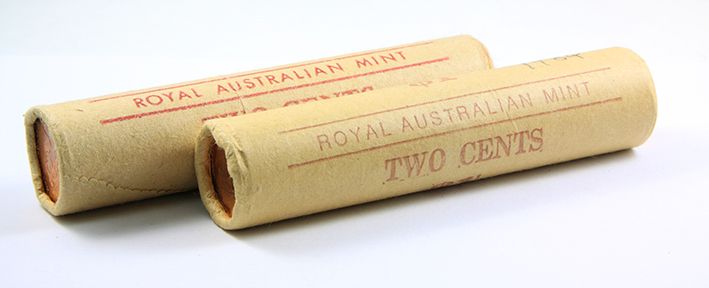 1983 & 1984 Royal Australian Mint 2c Coin Rolls