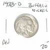 Image 1 : 1938-D *NICE AU HIGH GRADE* BUFFALO NICKEL RED BOOK VALUE $20.00+ *NICE EARLY AU HIGH GRADE*!!