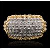 Image 4 : 14KT Two-Tone Gold 0.75ctw Diamond Ring