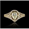 Image 4 : 14KT Yellow Gold 1.78ctw Diamond Unity Ring