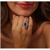 Image 1 : 14KT Rose Gold 2.87ct Tanzanite and Diamond Ring