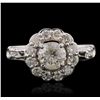 Image 4 : 14KT White Gold 1.63ctw Diamond Ring