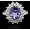 Image 5 : 14KT White Gold 2.72ct Tanzanite and Diamond Ring