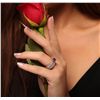 Image 3 : 14KT White Gold 1.62ct Ruby and Diamond Wedding Set