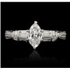 Image 4 : 14KT White Gold 0.54ct GIA Certified Diamond Ring